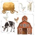 Farm Animals II, Wall Stickers - Le Petit Marché Home Furniture