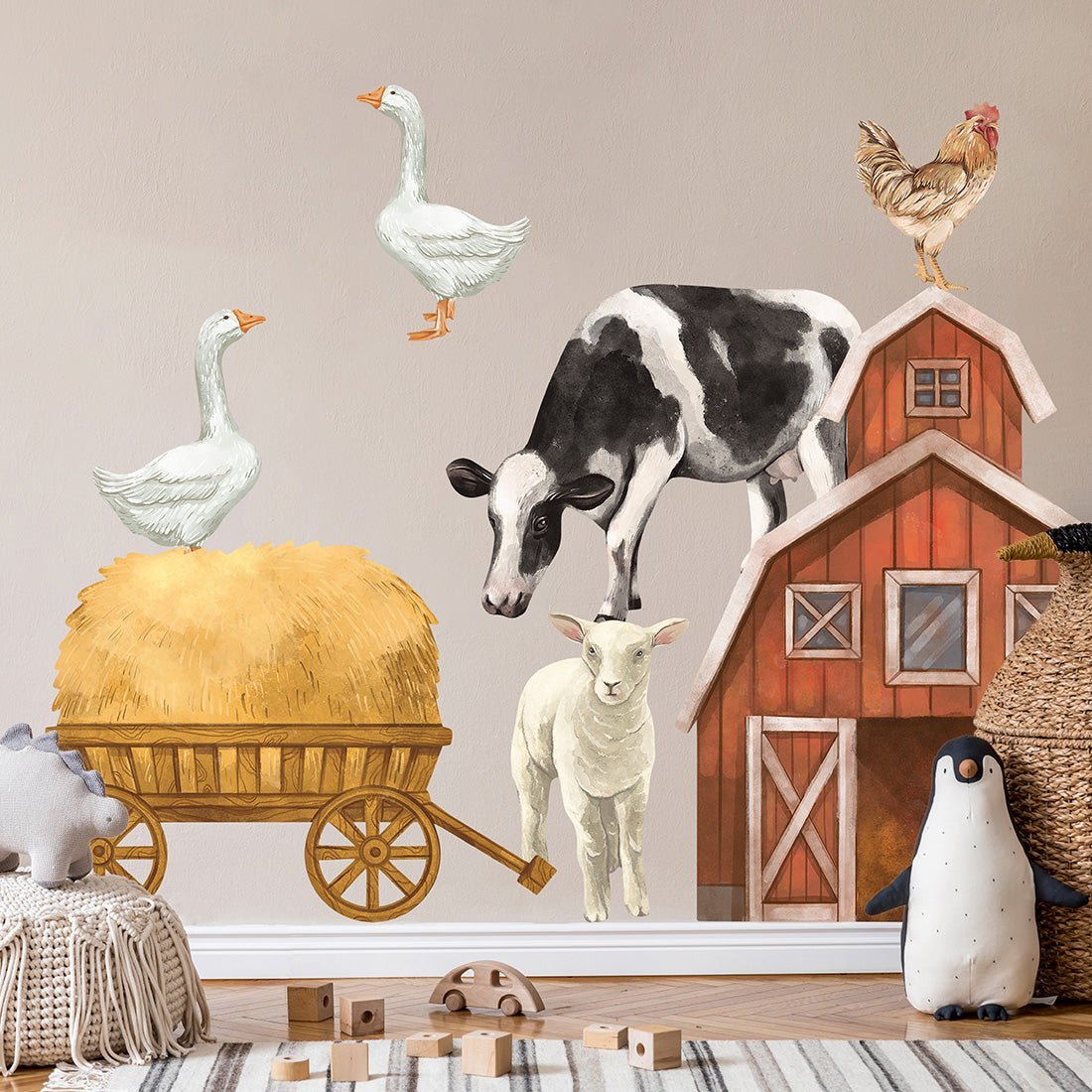 Farm Animals II, Wall Stickers - Le Petit Marché Home Furniture