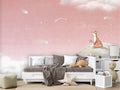 Fox on the Moon, Pink - Le Petit Marché Home Furniture