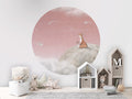 Fox on the Moon - Pink - Circle - Le Petit Marché Home Furniture