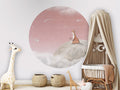 Fox on the Moon - Pink - Circle - Le Petit Marché Home Furniture