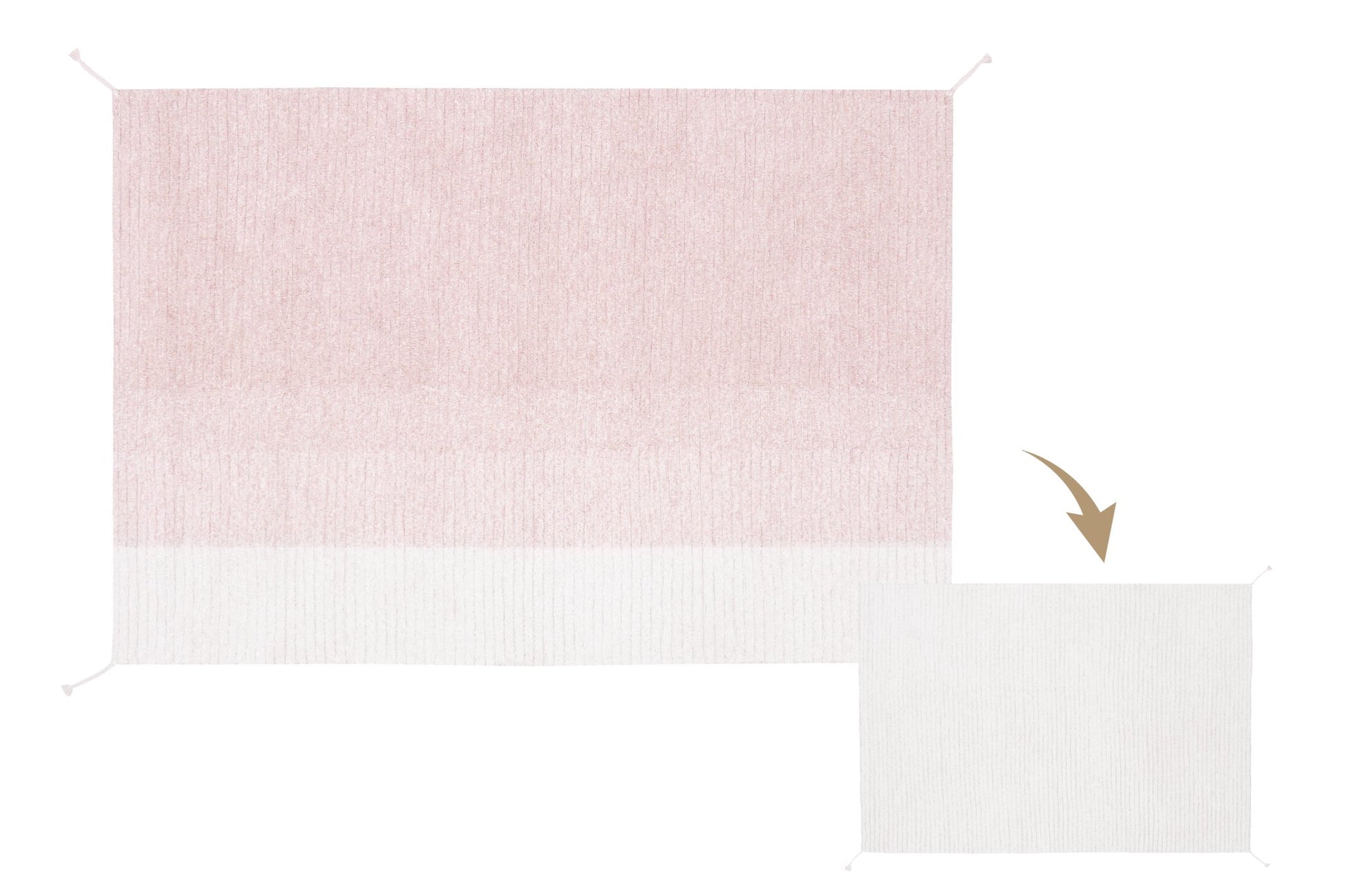 Gelato Pink – reversible, Washable Rug - Le Petit Marché Home Furniture