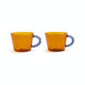 Glass Duet, Amber - Set of 2 - Le Petit Marché Home Furniture