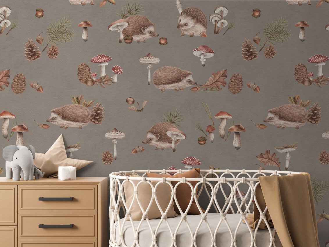 Happy Hedgehog - Brown - Le Petit Marché Home Furniture