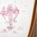 Hot Air Balloon Pink, Wall Stickers - Le Petit Marché Home Furniture