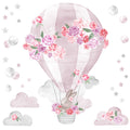 Hot Air Balloon Pink, Wall Stickers - Le Petit Marché Home Furniture