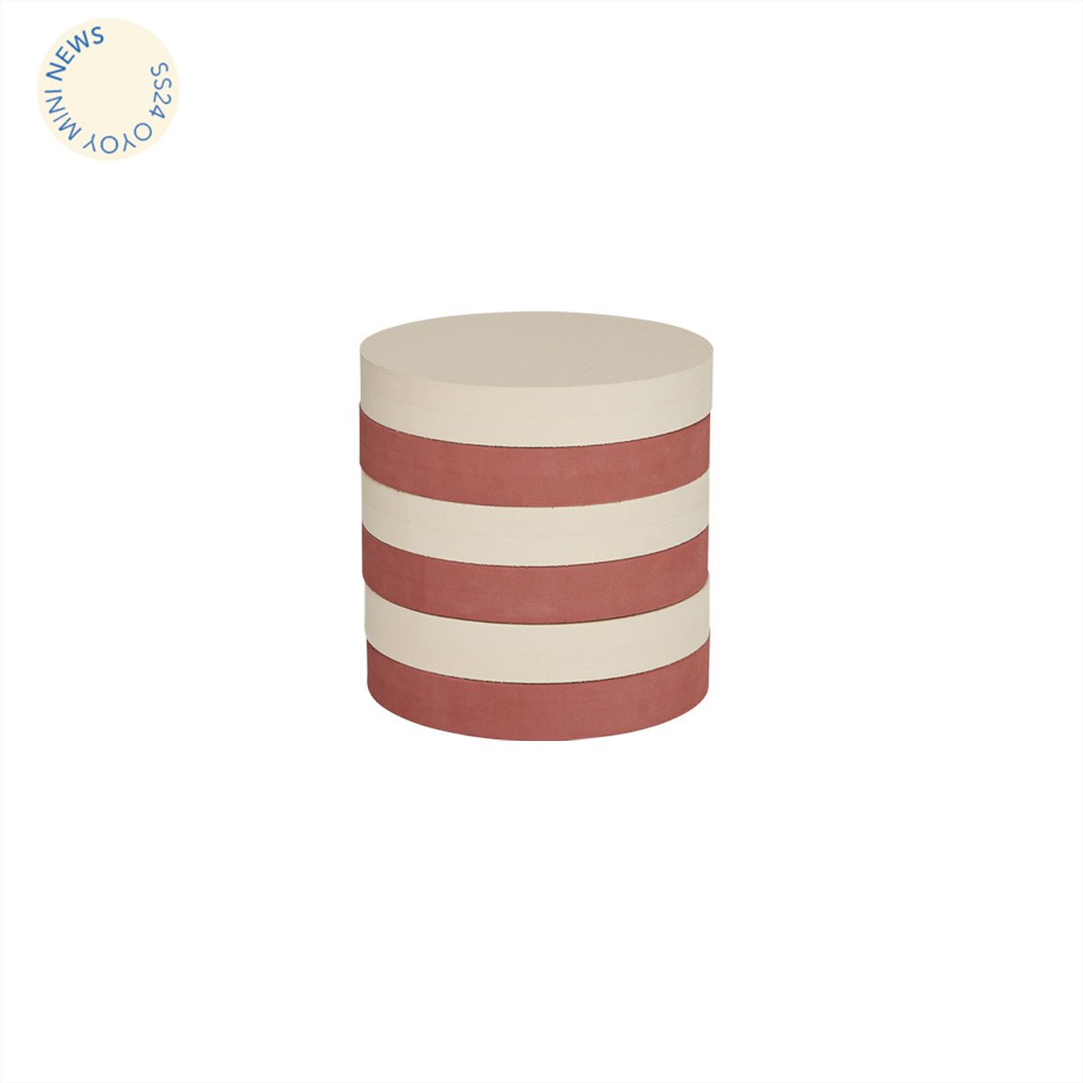 Iro Stacking Stool, Vanilla & Nutmeg - Le Petit Marché Home Furniture