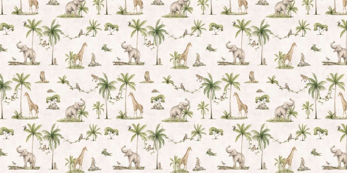 Joyful Jungle - White - Le Petit Marché Home Furniture