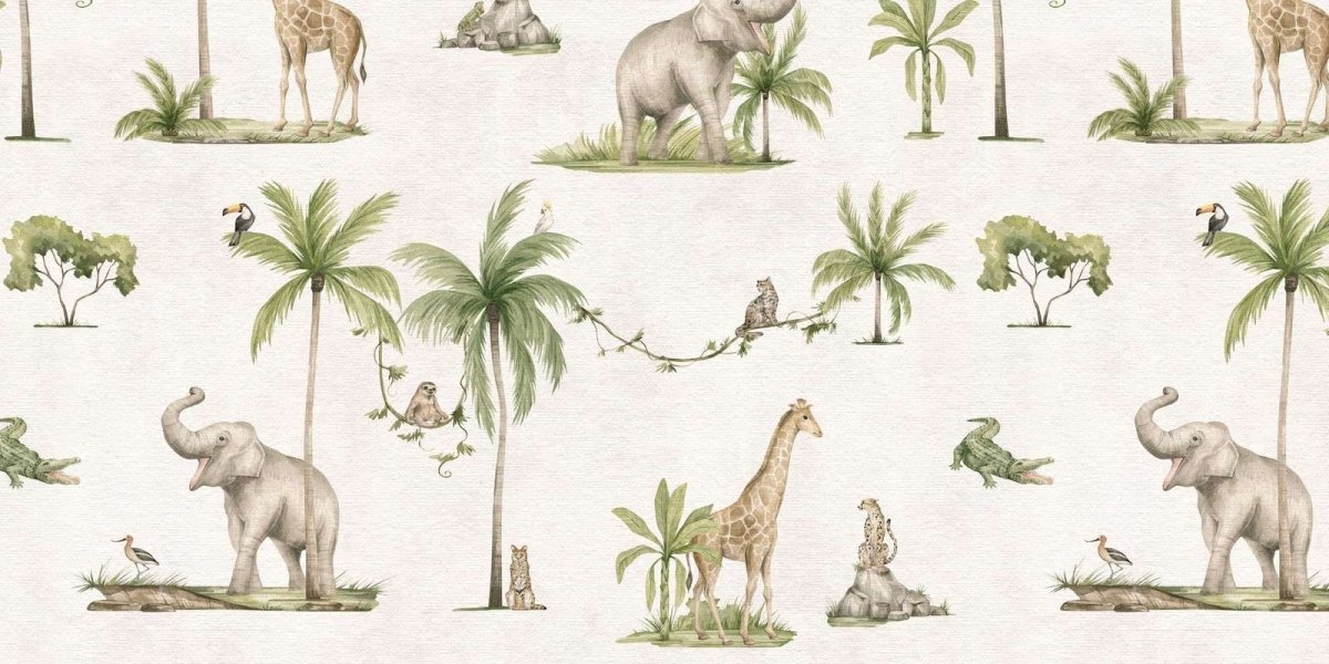 Joyful Jungle - White - Le Petit Marché Home Furniture