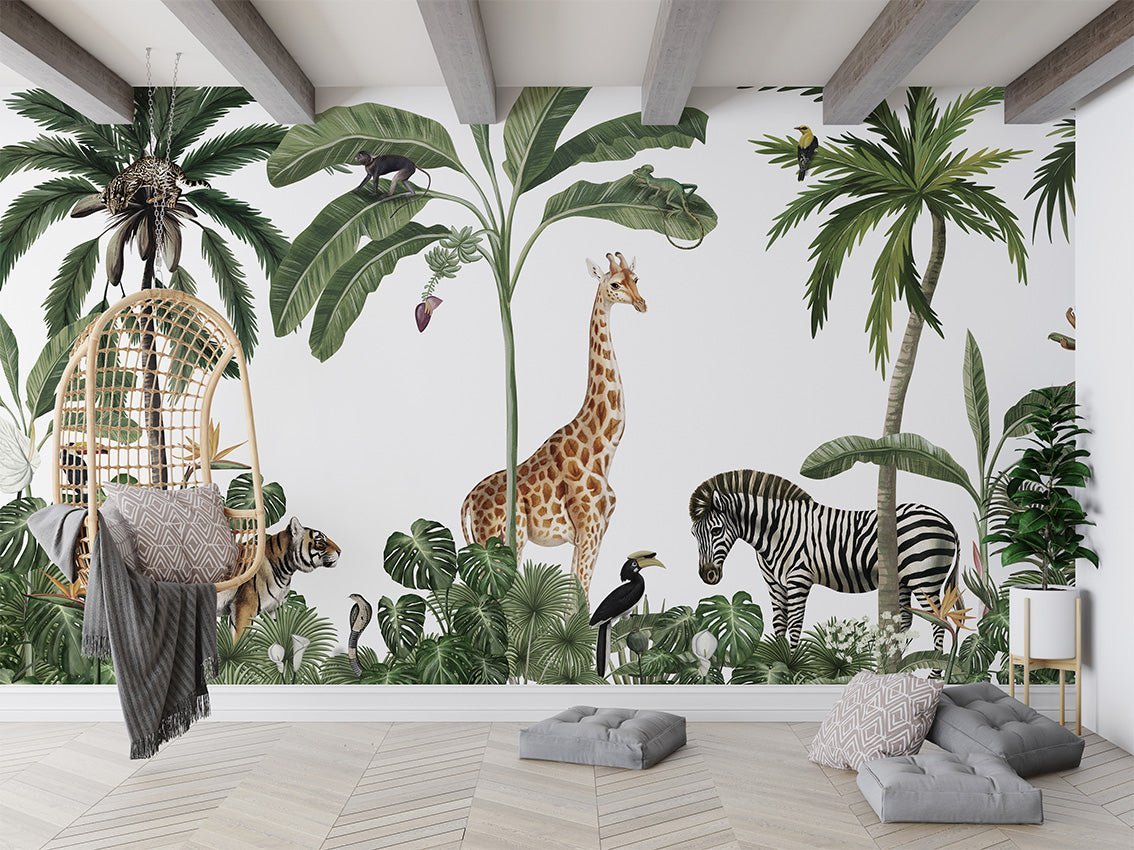 Jungle Jive - White - Le Petit Marché Home Furniture