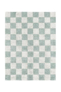 Kitchen Tiles Blue Sage, Washable Rug - Le Petit Marché Home Furniture