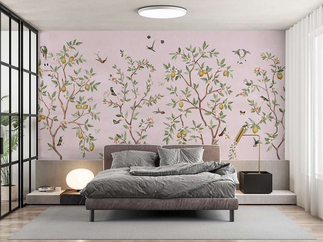 Lemon Tree Chinoiserie - Pink - Le Petit Marché Home Furniture