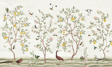 Lemon Tree Chinoiserie - White - Le Petit Marché Home Furniture