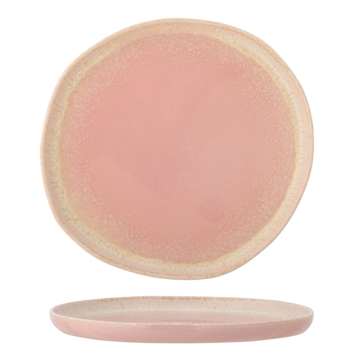 Louisa Plate Rose, Stoneware (D27) - Le Petit Marché Home Furniture