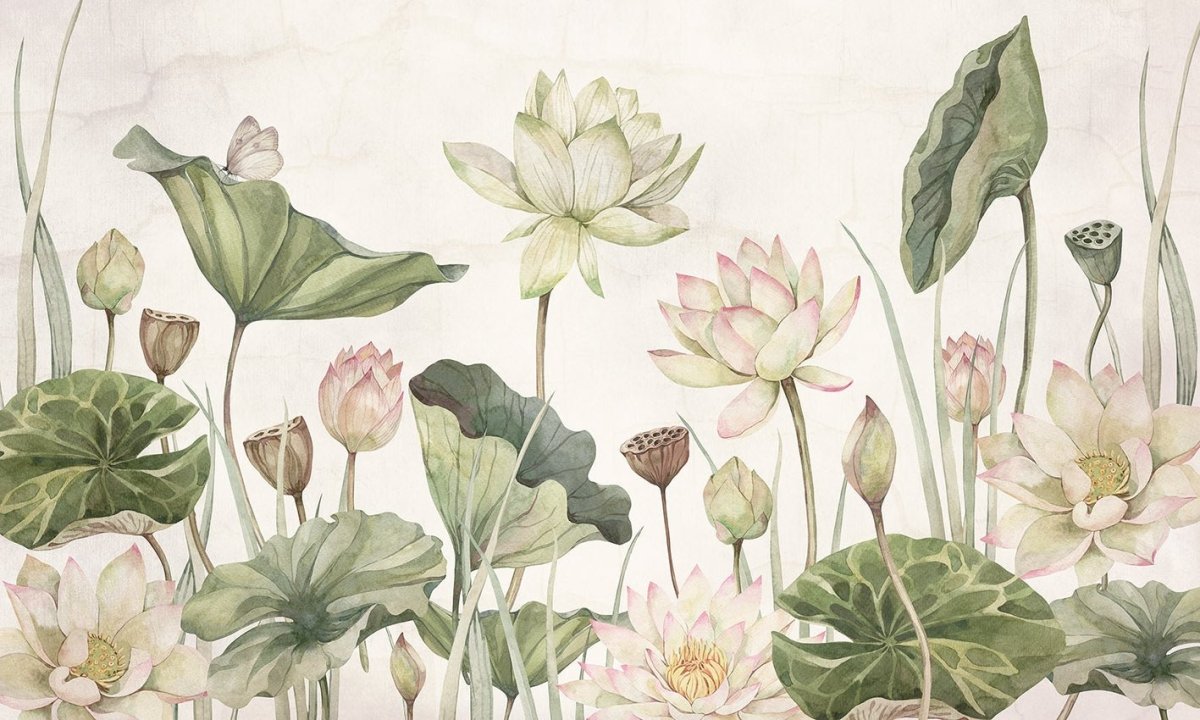 Lovely Water Lillies - Le Petit Marché Home Furniture