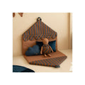 Majestic House Foldable Eco Floor Mat - Blue Brown Stripes - Le Petit Marché Home Furniture