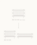 Mini+ sibling kit (additional parts to Mini+ cot bed incl. junior kit, white) - Le Petit Marché Home Furniture