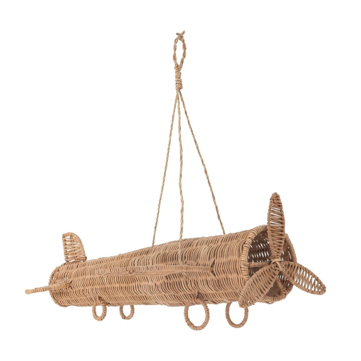 Mobile Airplane Balazar, Nature, Ratan - Le Petit Marché Home Furniture