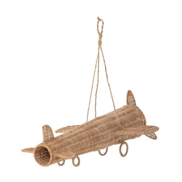 Mobile Airplane Balazar, Nature, Ratan - Le Petit Marché Home Furniture