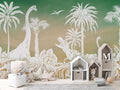 Monochrome Dino - Green Sky - Le Petit Marché Home Furniture