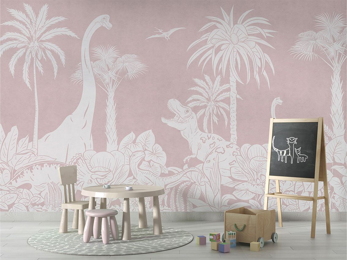 Monochrome Dino - Pink - Le Petit Marché Home Furniture