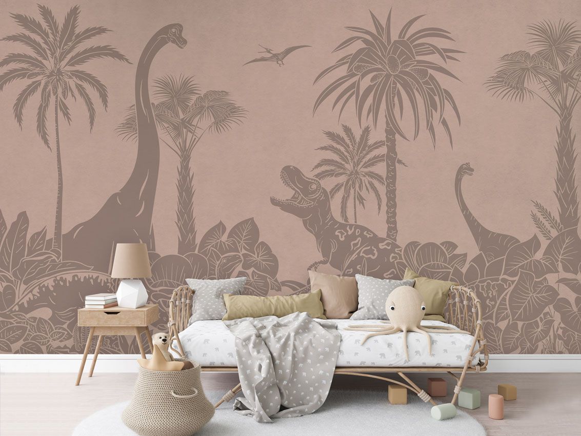 Monochrome Dino - Pink Vintage - Le Petit Marché Home Furniture