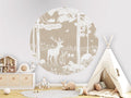 Monochrome Forest - Brown - Circle - Le Petit Marché Home Furniture