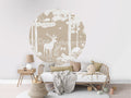 Monochrome Forest - Brown - Circle - Le Petit Marché Home Furniture