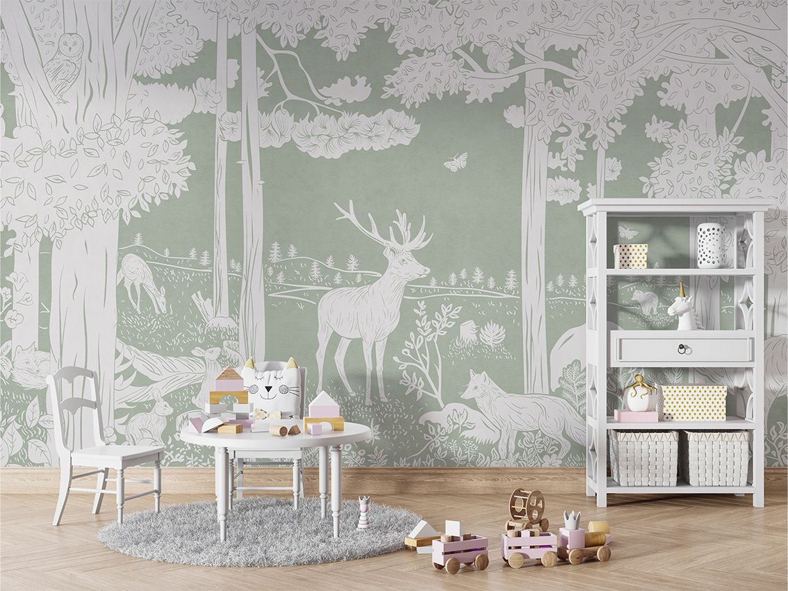 Monochrome Forest - Green - Le Petit Marché Home Furniture