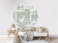 Monochrome Forest - Green - Circle - Le Petit Marché Home Furniture