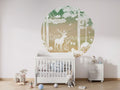 Monochrome Forest - Green Sky - Circle - Le Petit Marché Home Furniture