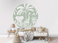 Monochrome Jungle - Green - Circle - Le Petit Marché Home Furniture