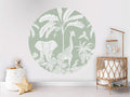 Monochrome Jungle - Green - Circle - Le Petit Marché Home Furniture