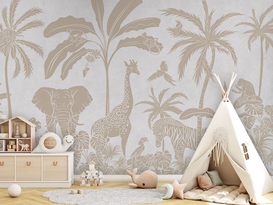 Monochrome Jungle - White Vintage - Le Petit Marché Home Furniture