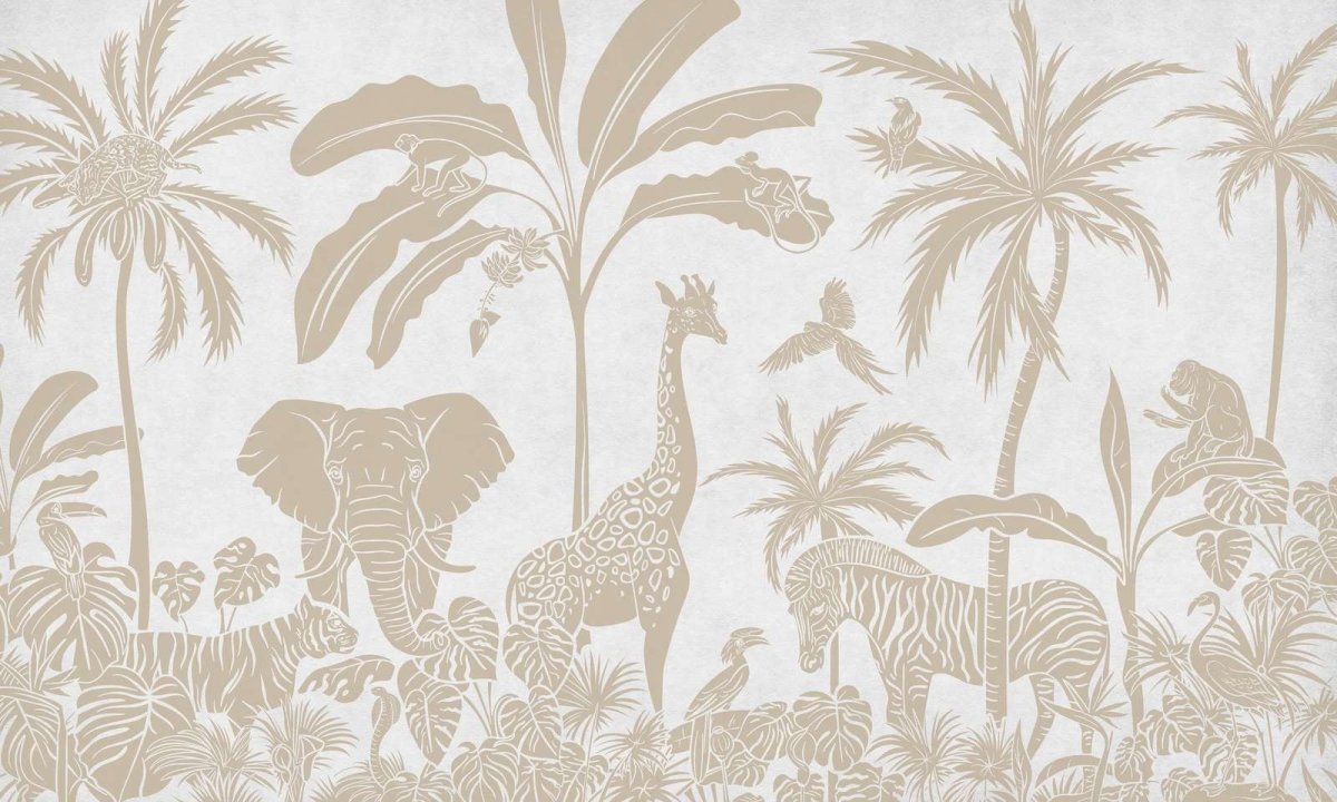 Monochrome Jungle - White Vintage - Le Petit Marché Home Furniture