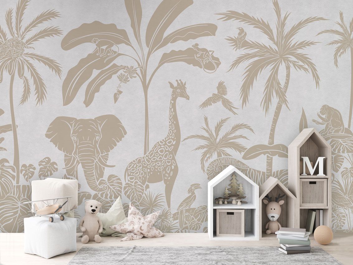 Monochrome Jungle - White Vintage - Le Petit Marché Home Furniture