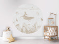 Monochrome Sea - White Vintage - Circle - Le Petit Marché Home Furniture