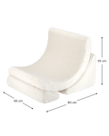 Moon Chair, Cream White (Pre - Order) - Le Petit Marché Home Furniture