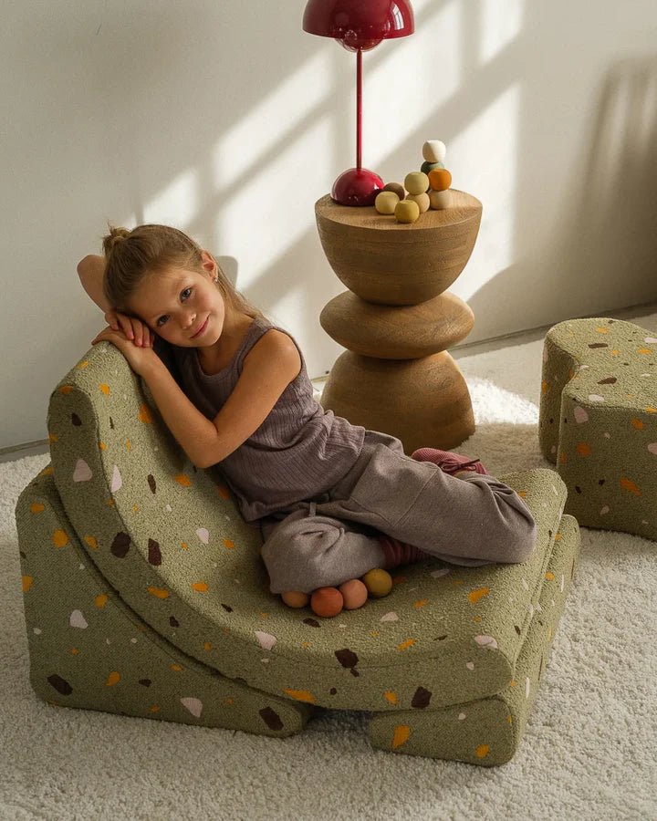 Moon Chair, Terrazzo Moss (Pre Order) - Le Petit Marché Home Furniture