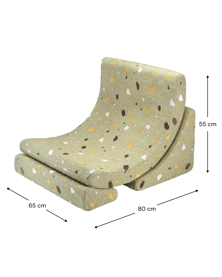 Moon Chair, Terrazzo Moss (Pre Order) - Le Petit Marché Home Furniture