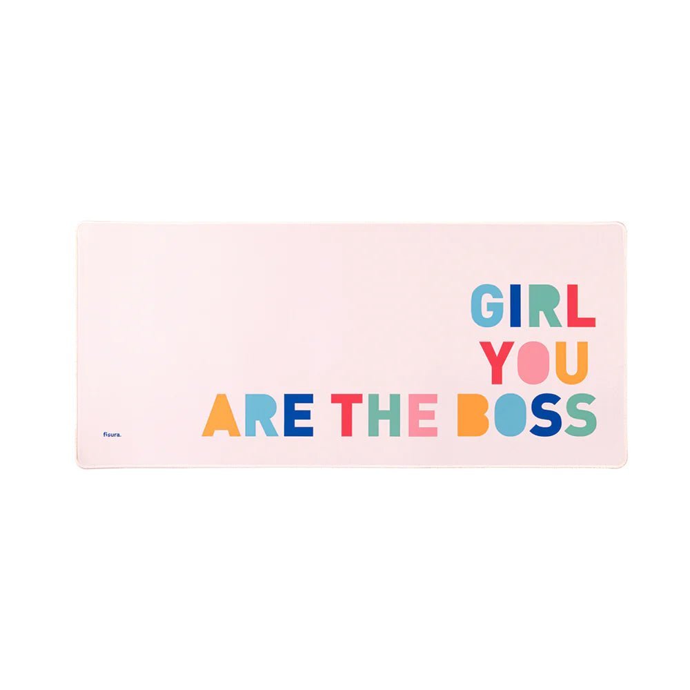 Mouse Pad “Girl you are the boss” , XXL - Le Petit Marché Home Furniture