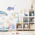 Ocean Animals I, Wall Stickers - Le Petit Marché Home Furniture