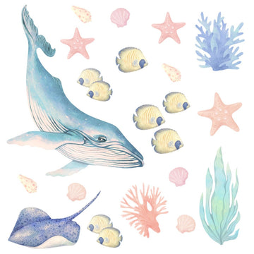 Ocean Animals I, Wall Stickers - Le Petit Marché Home Furniture