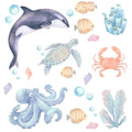 Ocean Animals II, Wall Stickers - Le Petit Marché Home Furniture