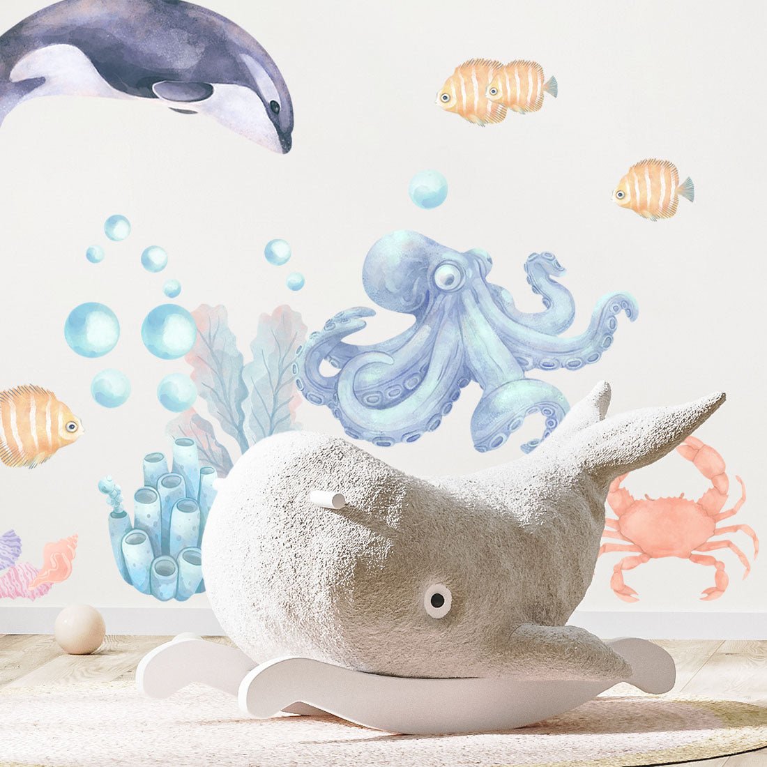 Ocean Animals II, Wall Stickers - Le Petit Marché Home Furniture