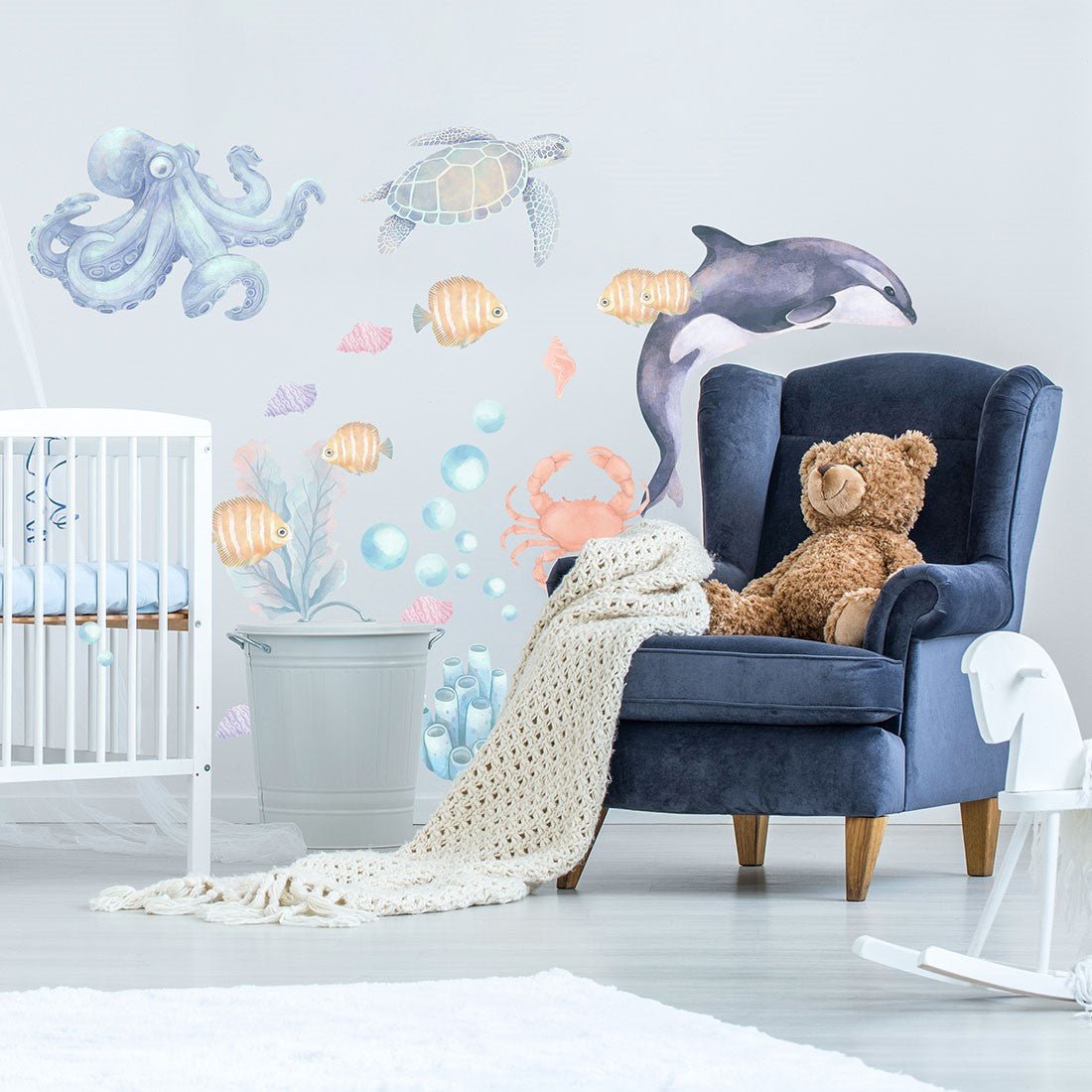 Ocean Animals II, Wall Stickers - Le Petit Marché Home Furniture