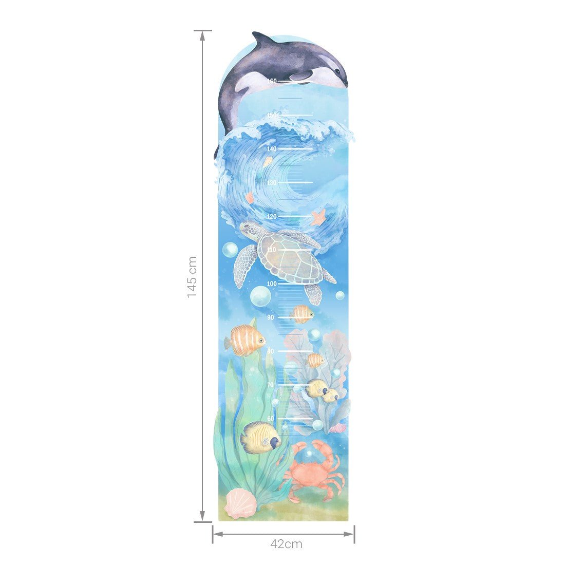 Ocean, Height Measure, Wall Stickers - Le Petit Marché Home Furniture