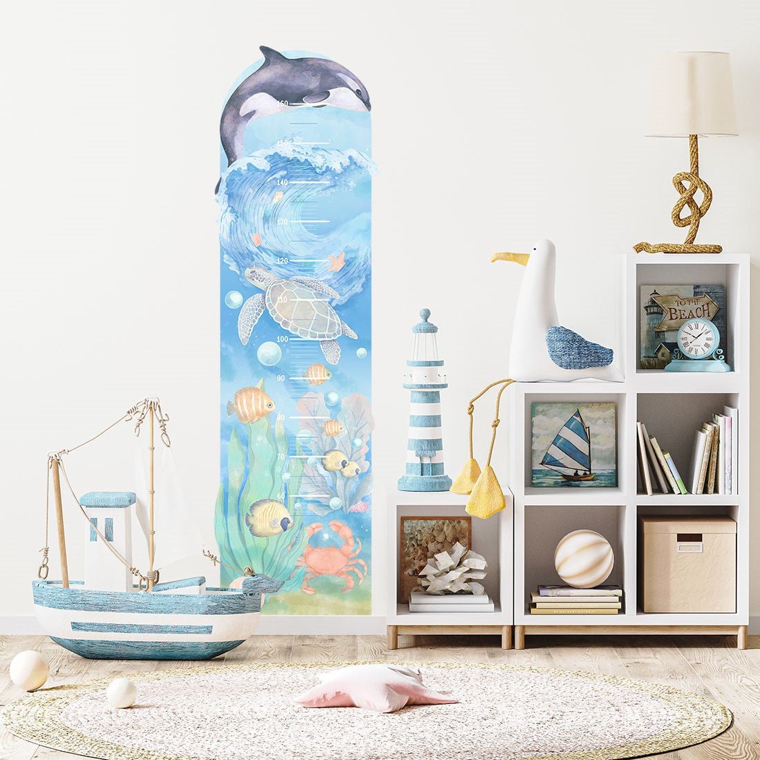 Ocean, Height Measure, Wall Stickers - Le Petit Marché Home Furniture