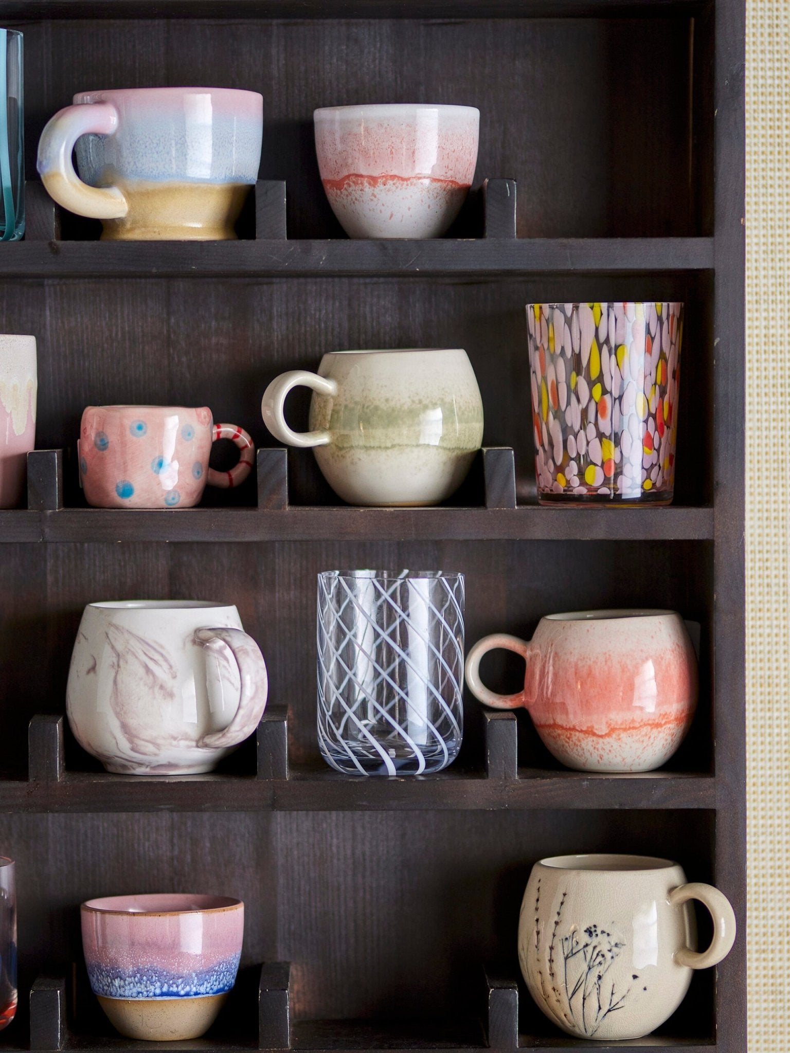 Paula Cup Rose Stoneware - Le Petit Marché Home Furniture