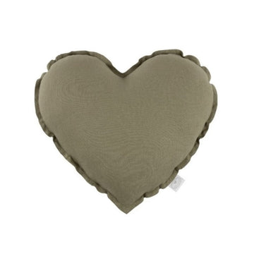 Pillow Mini Heart PN , Olive - Le Petit Marché Home Furniture